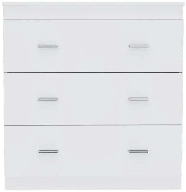 Calvetta 3-Drawer Dresser White