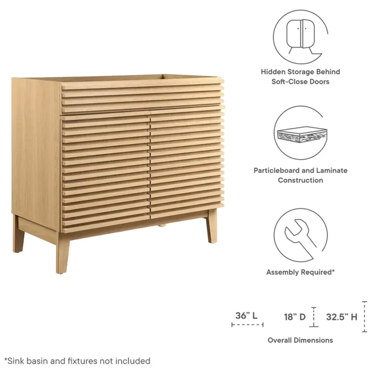 Render 36" Bathroom Vanity Cabinet