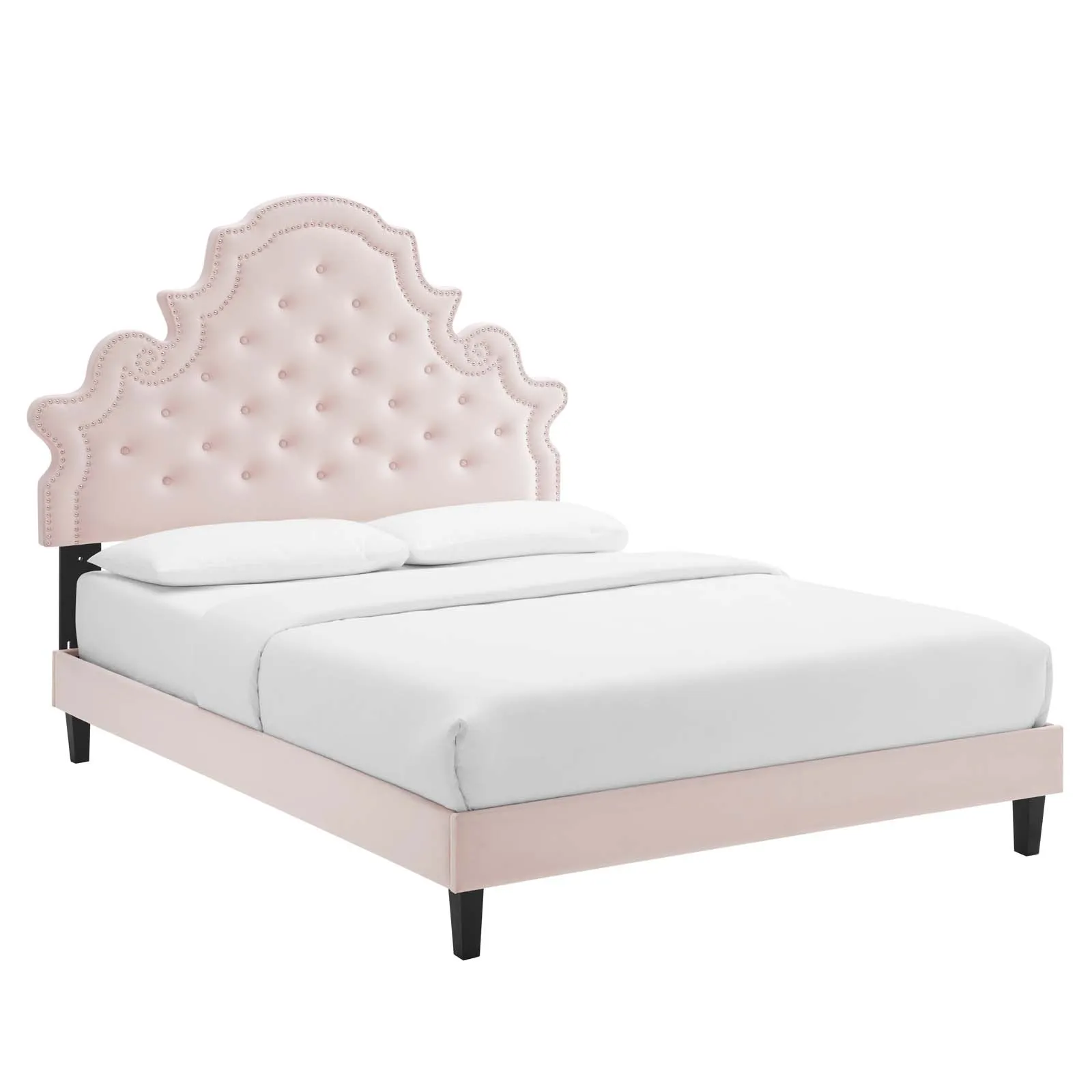 Modway - Gwyneth Tufted Performance Velvet Queen Platform Bed