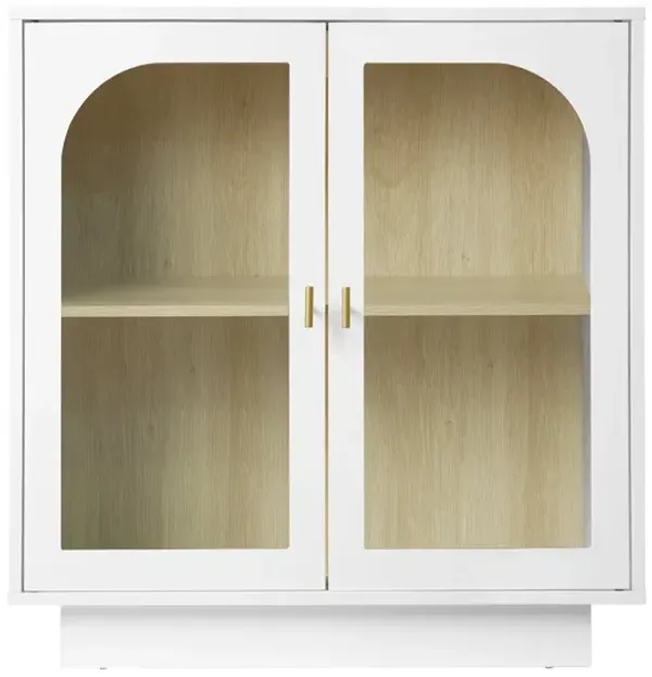 MONDAWE Sideboard Storage Cabinet with 2 Acrylic Door for Living Room, Dining Room, Study