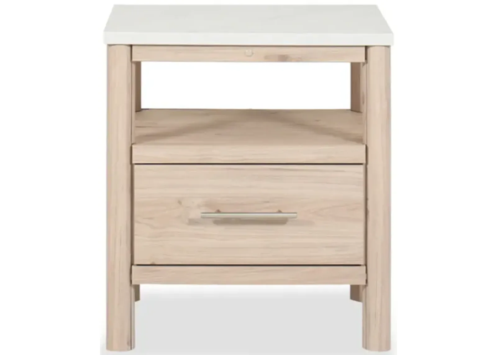 Cadmori 24" One-Drawer Charging Nightstand