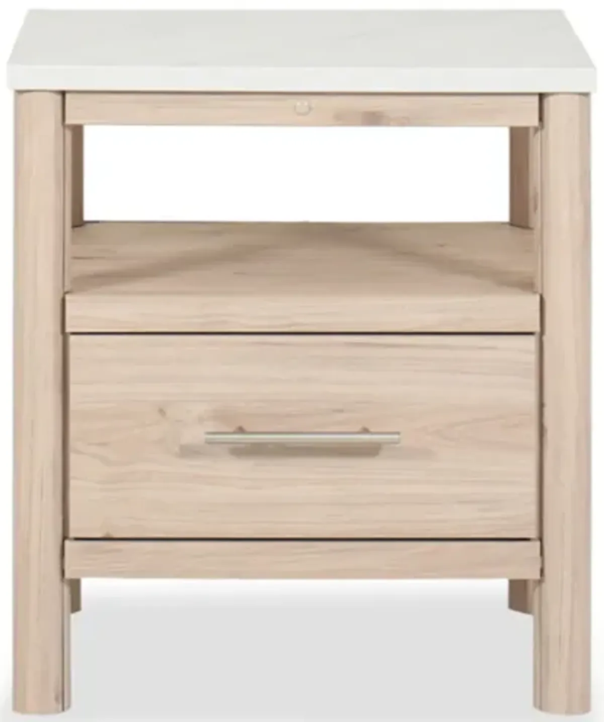 Cadmori 24" One-Drawer Charging Nightstand