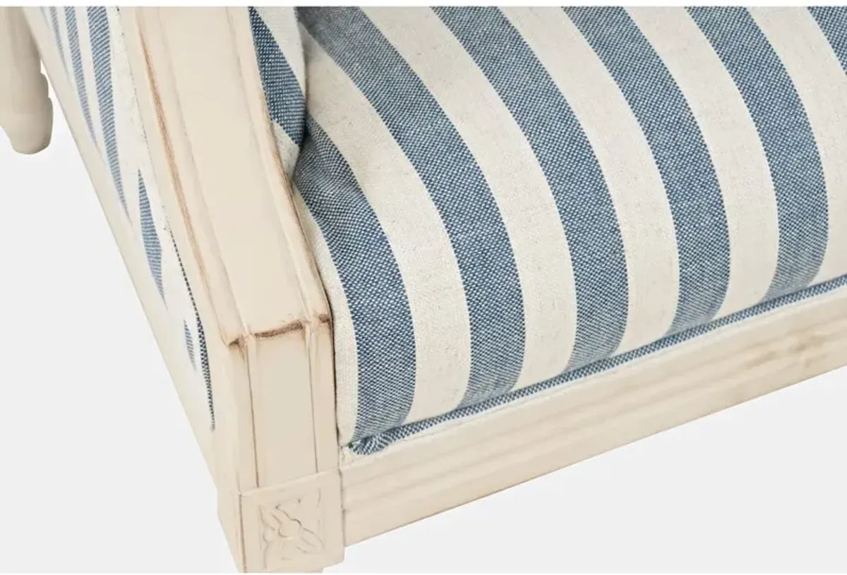 Jofran McKenna French Detailing Solid Wood Upholstered Accent Chair - KD