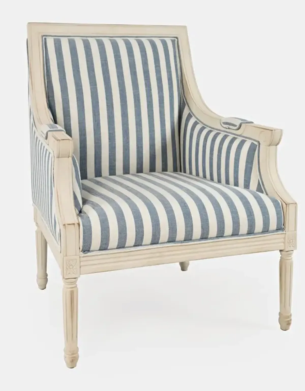 Jofran McKenna French Detailing Solid Wood Upholstered Accent Chair - KD