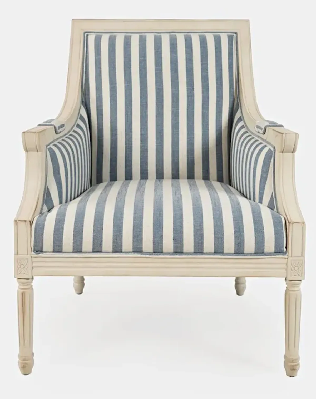 Jofran McKenna French Detailing Solid Wood Upholstered Accent Chair - KD