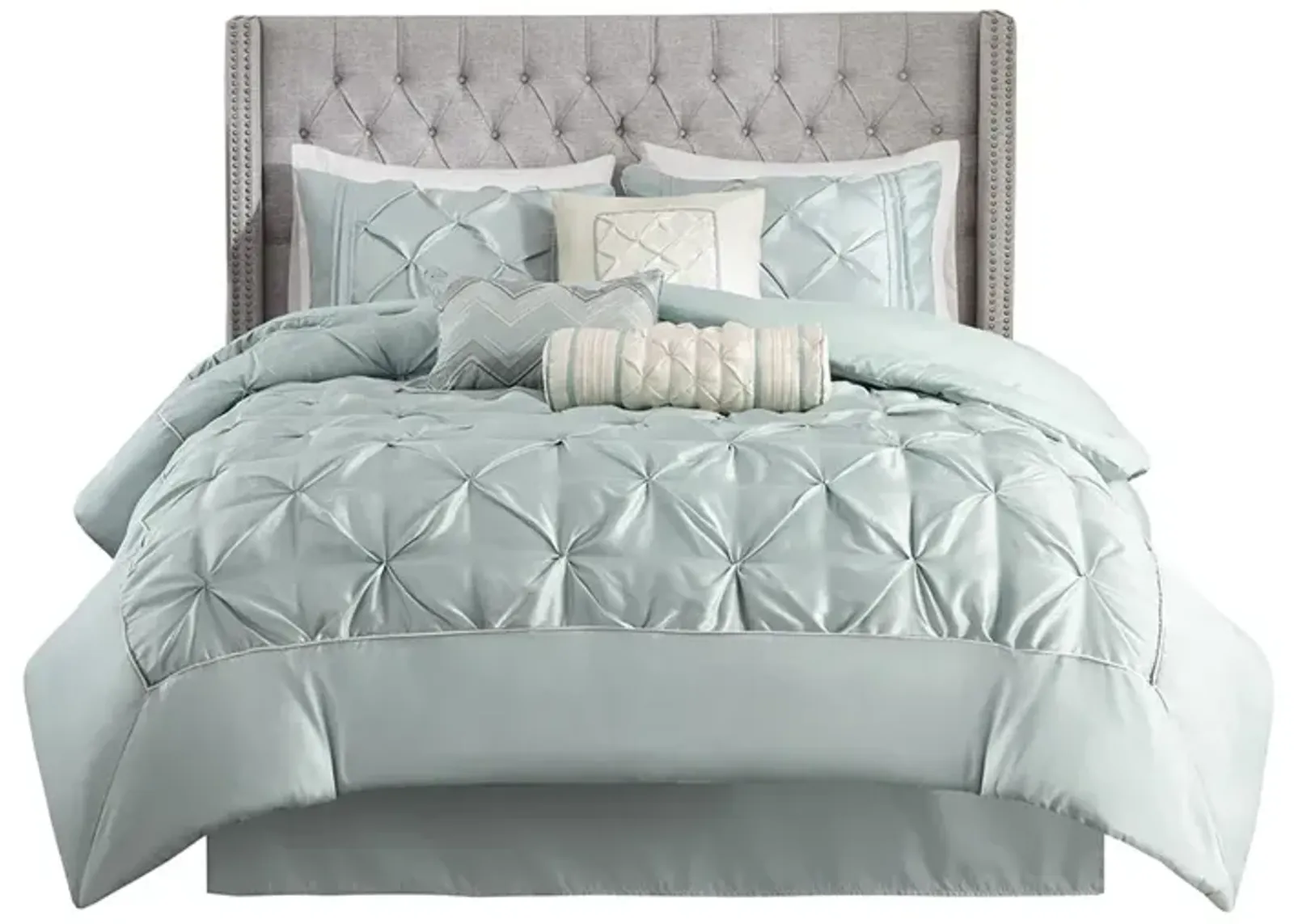 Gracie Mills Shelby 7-Piece Padded Comforter Set