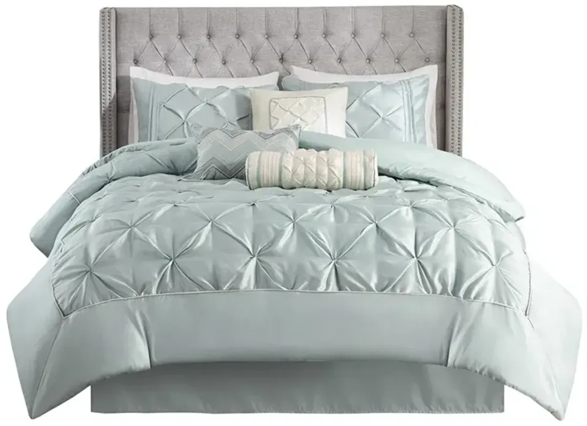 Gracie Mills Shelby 7-Piece Padded Comforter Set