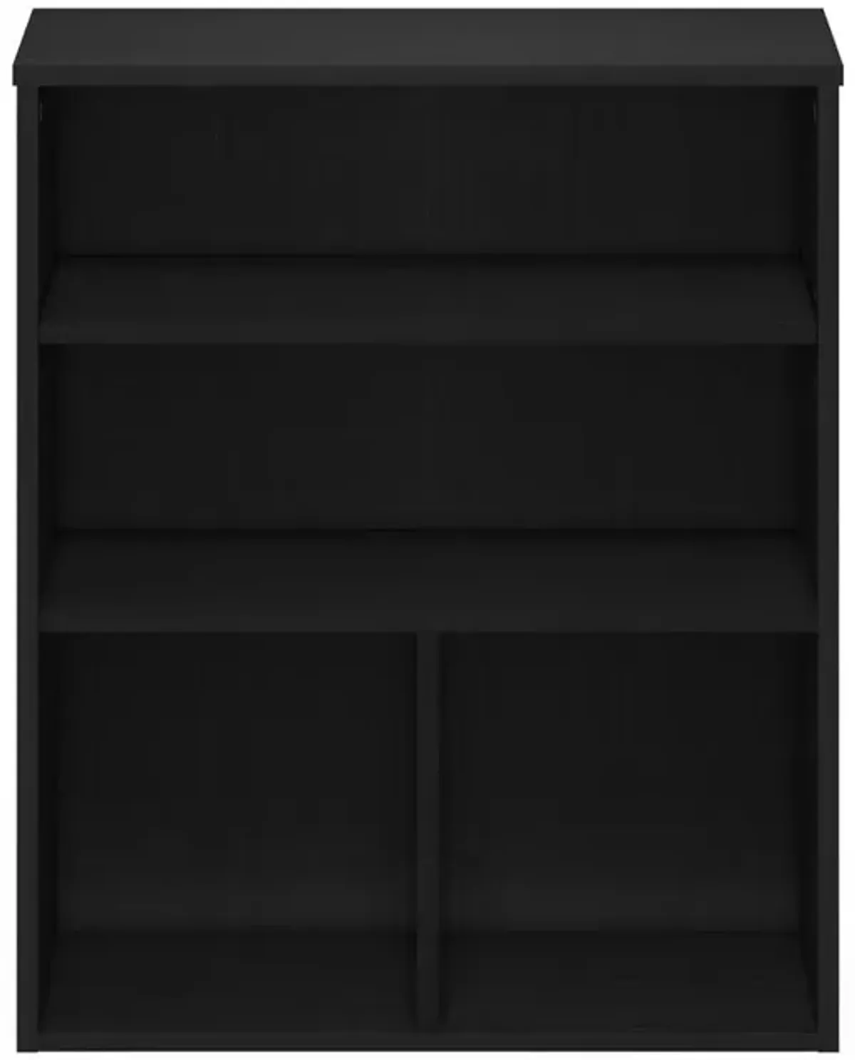 Furinno Pasir 3 Tier Display Bookcase, Black Oak