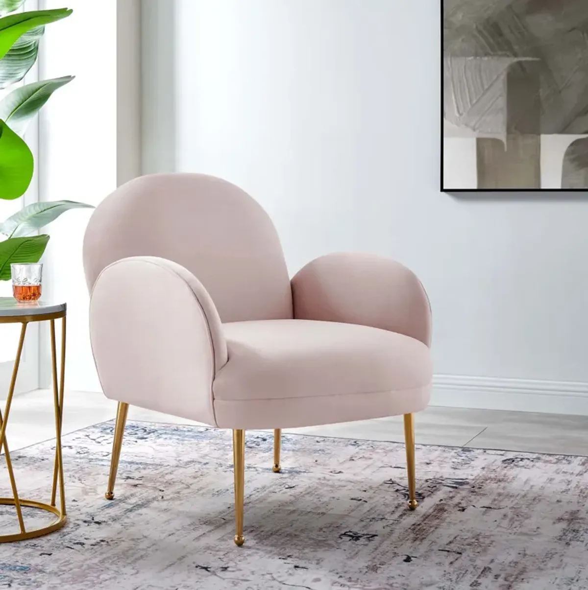 Transcend Performance Velvet Armchair