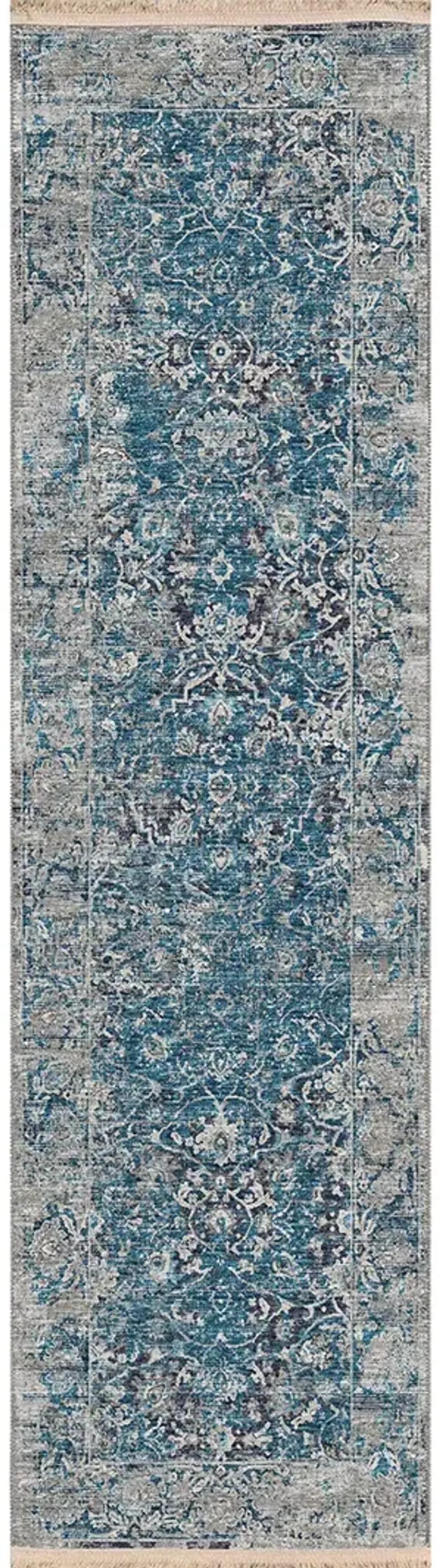 Marbella MB2 Navy 2'3" x 12' Rug