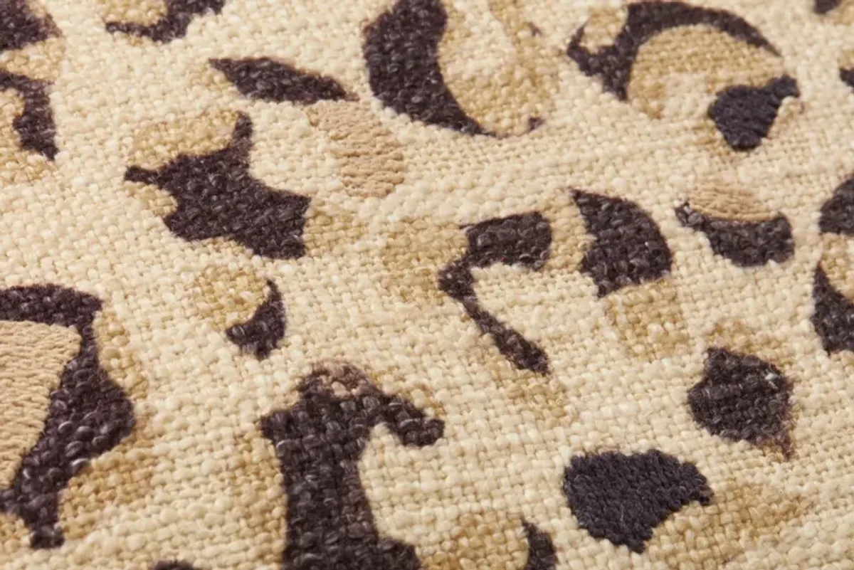 PLL0056 Ivory/Black 22"x22" Poly Pillow