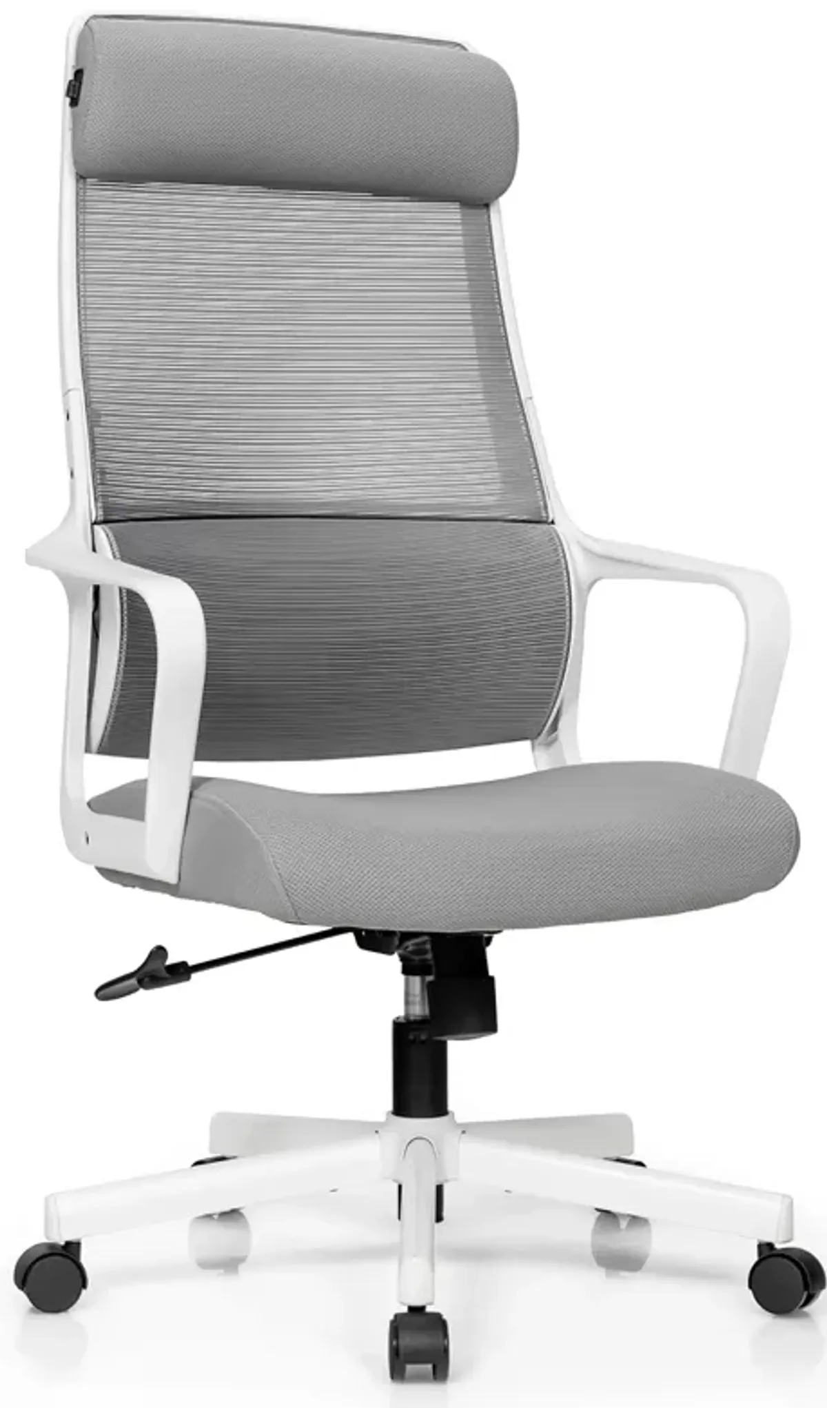 Costway Adjustable Mesh Office Task Chair Heating Lumbar Support Headrest Black