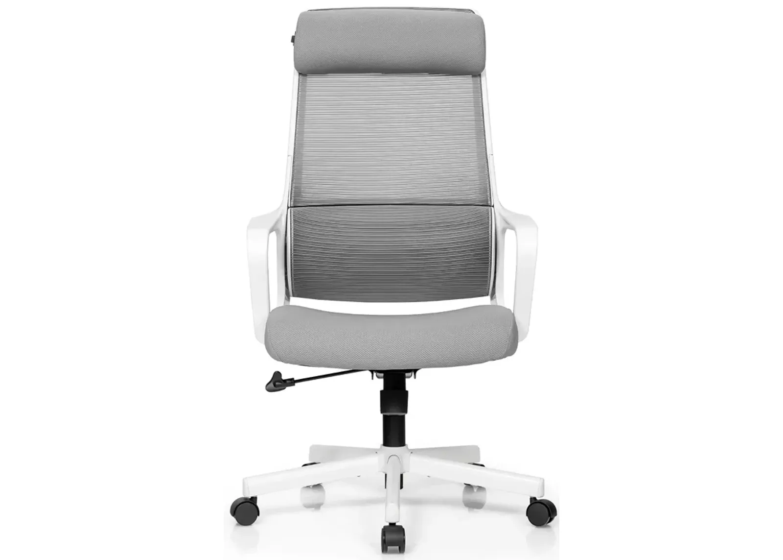 Costway Adjustable Mesh Office Task Chair Heating Lumbar Support Headrest Black