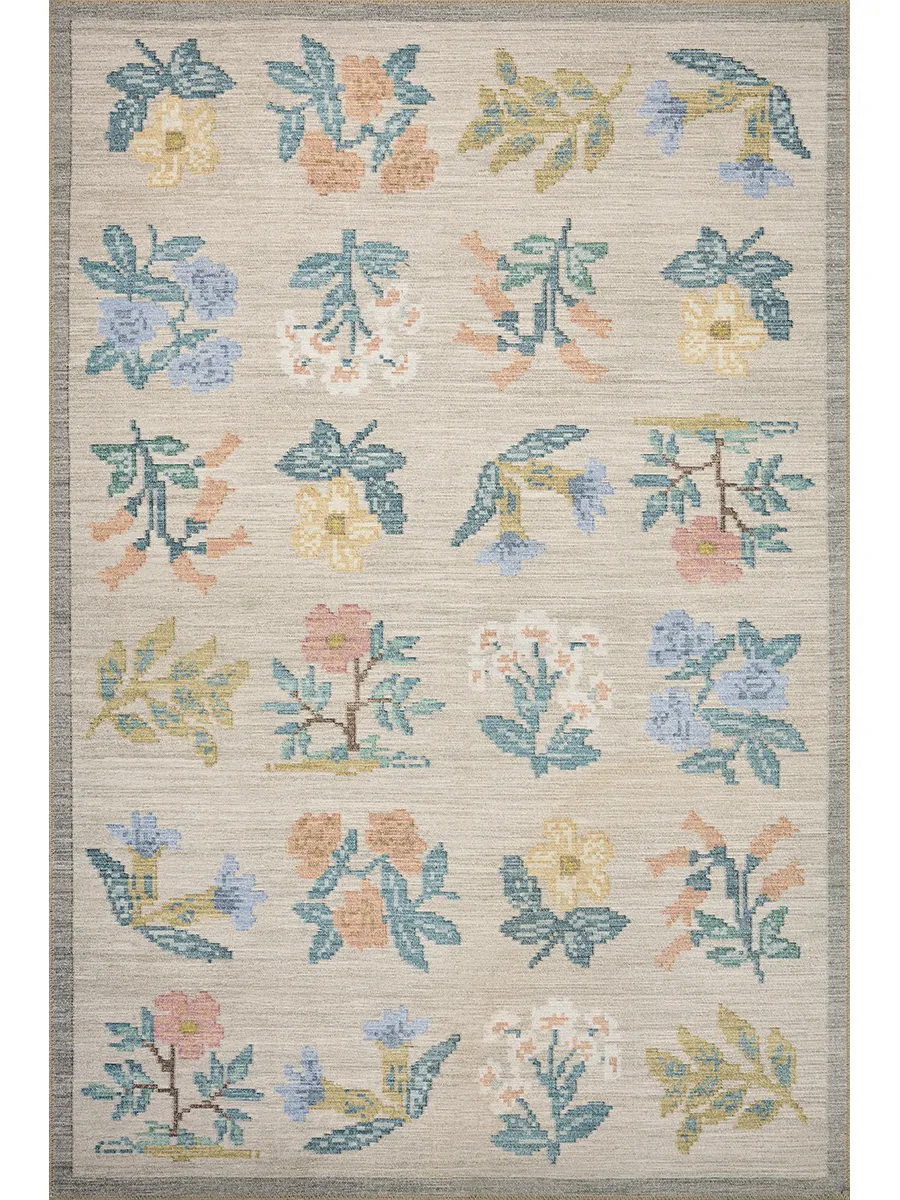 Rosa RSA-03 Cream 8''4" x 11''6" Rug by Rifle Paper Co.