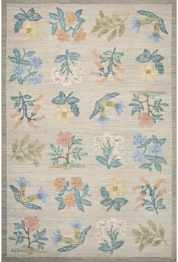 Rosa RSA-03 Cream 8''4" x 11''6" Rug by Rifle Paper Co.