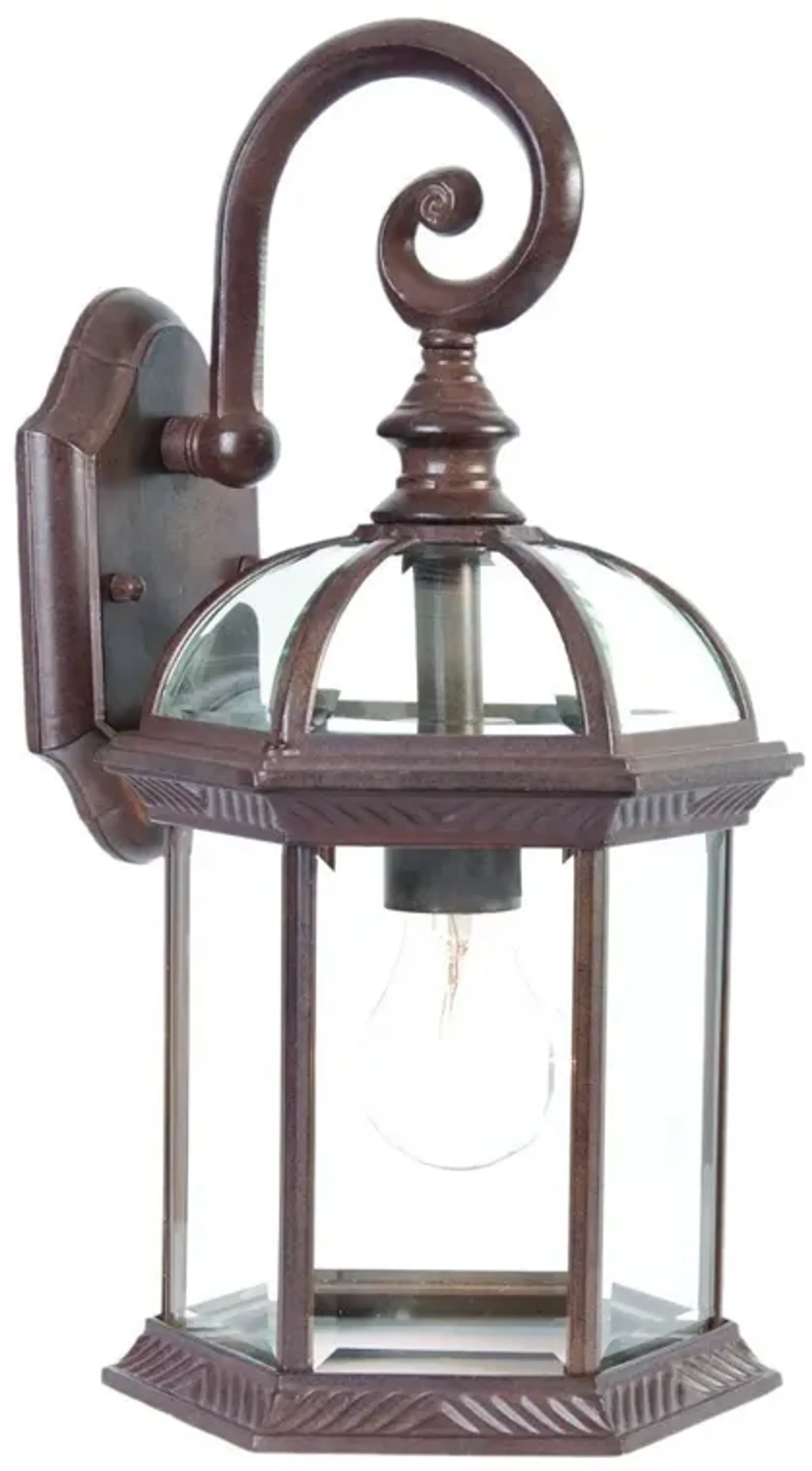 Homezia Dark Brown Eastern Lantern Wall Light Mathis Home | Furniture.com