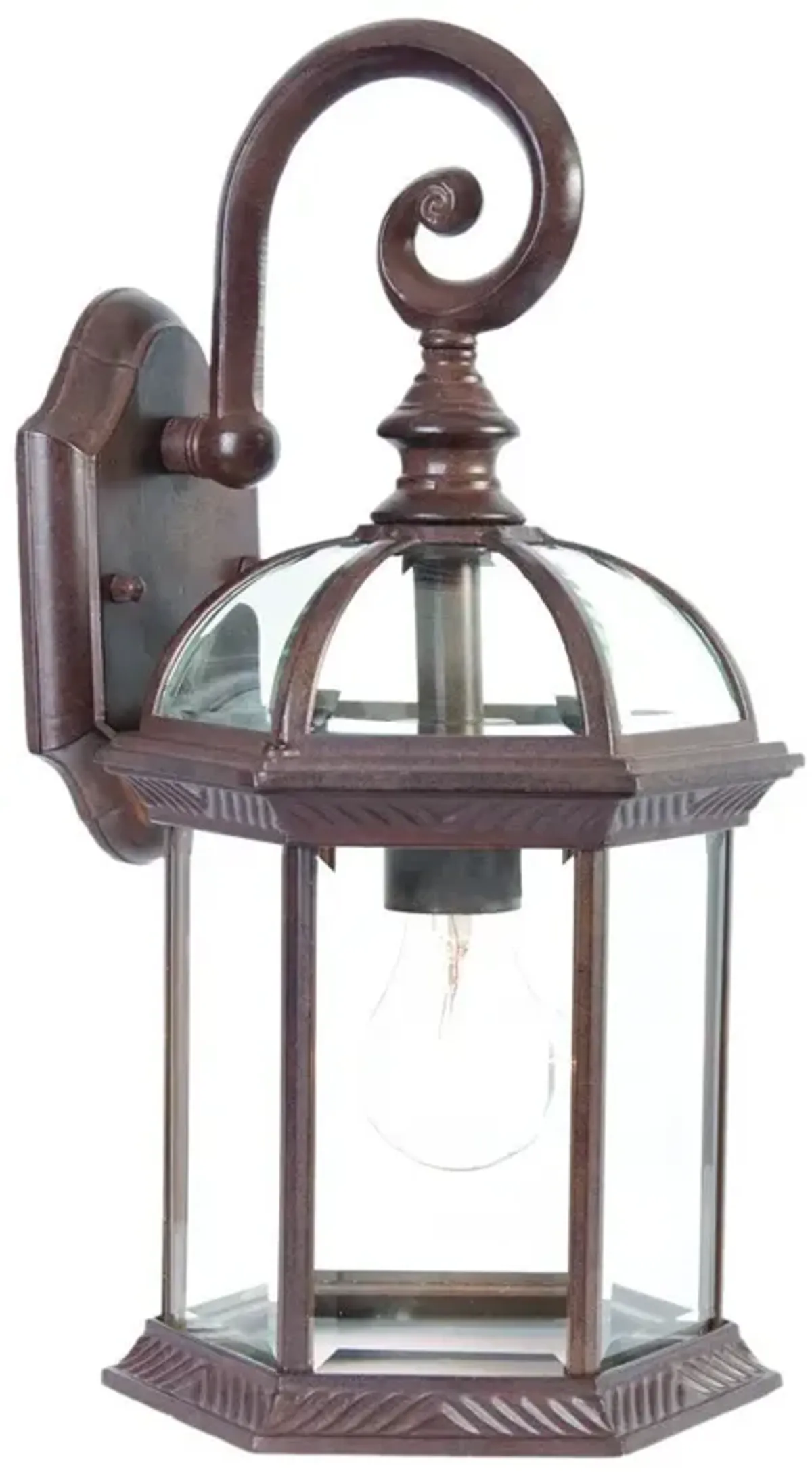 Hivvago Dark Brown Eastern Lantern Wall Light