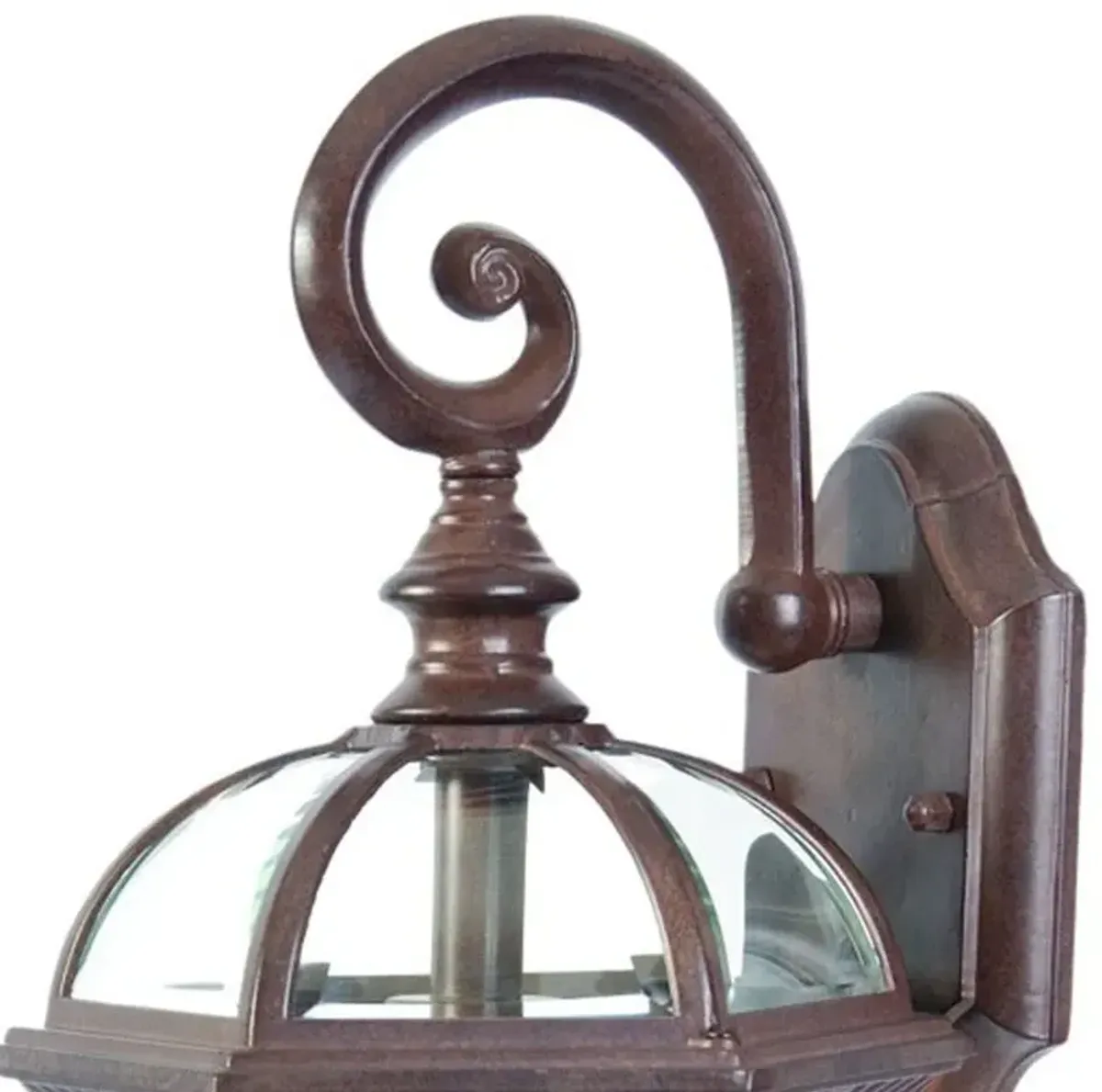 Hivvago Dark Brown Eastern Lantern Wall Light