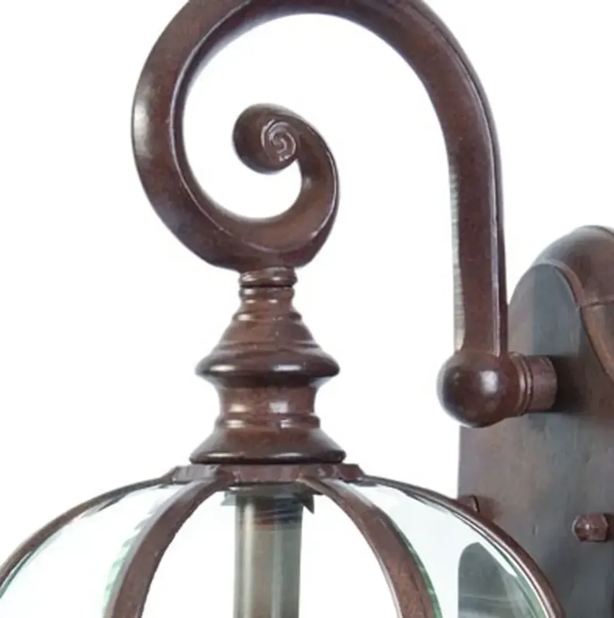 Hivvago Dark Brown Eastern Lantern Wall Light