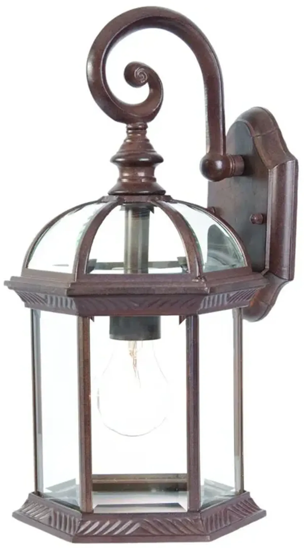 Hivvago Dark Brown Eastern Lantern Wall Light