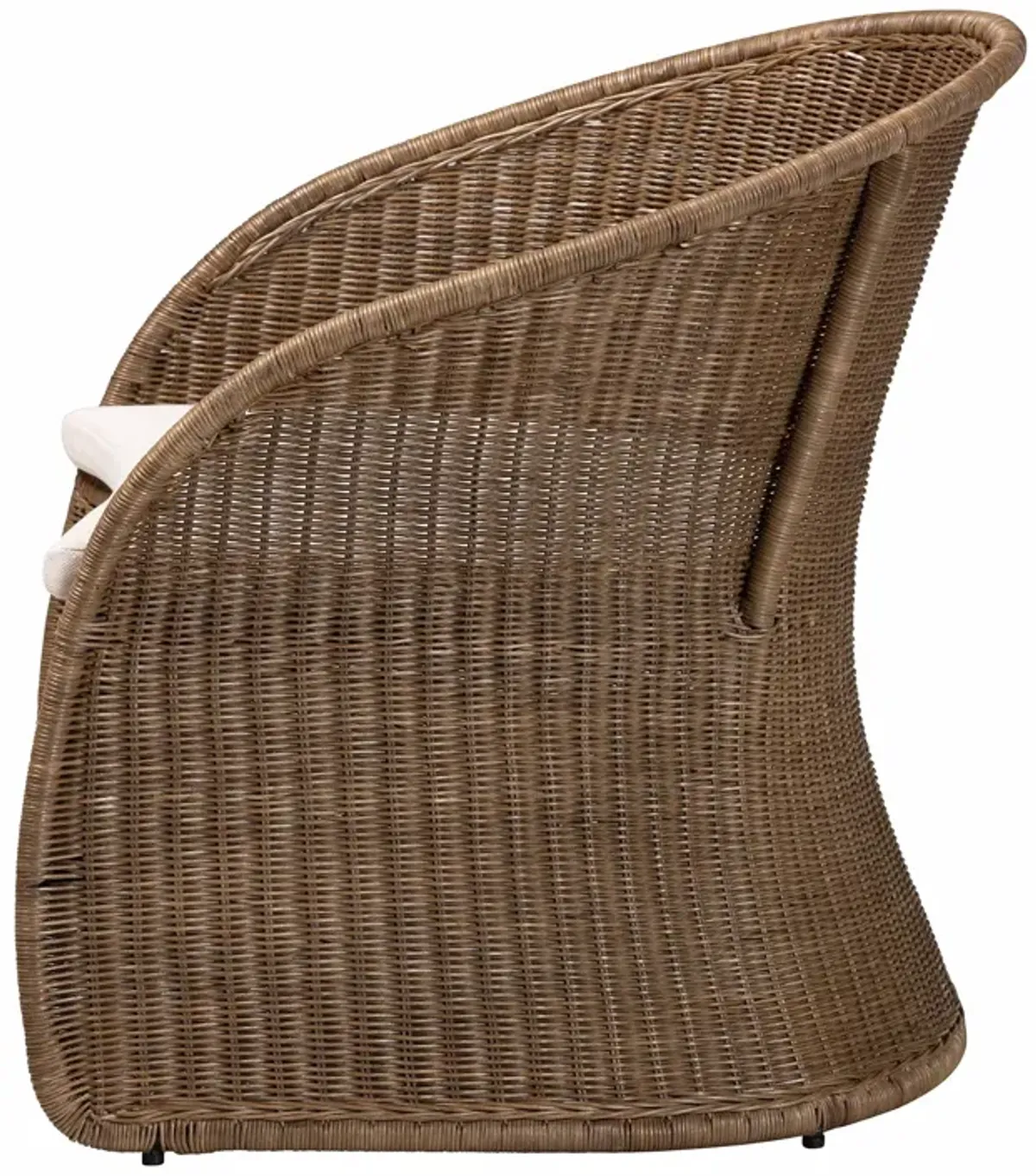 bali & pari Kintamani Bohemian Greywashed Rattan Accent Chair