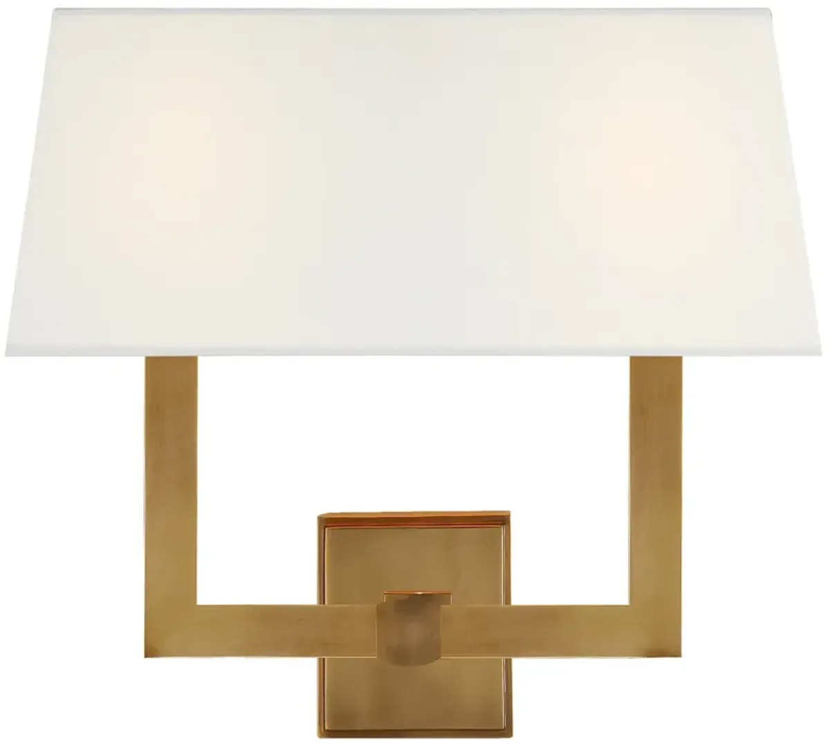 Chapman & Myers Square Tube Double Sconce