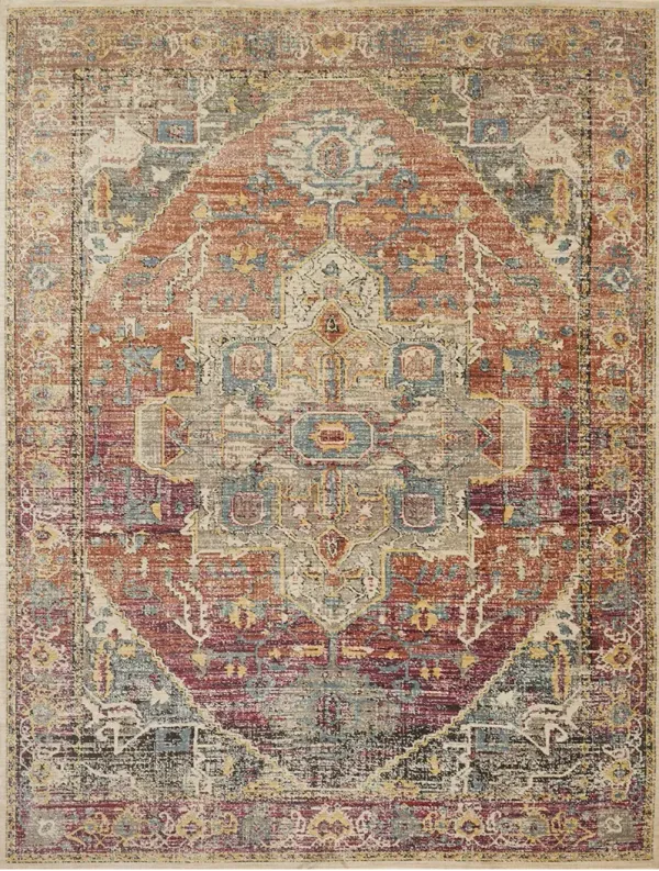 Javari JV08 Berry/Sunrise 7'10" x 10' Rug