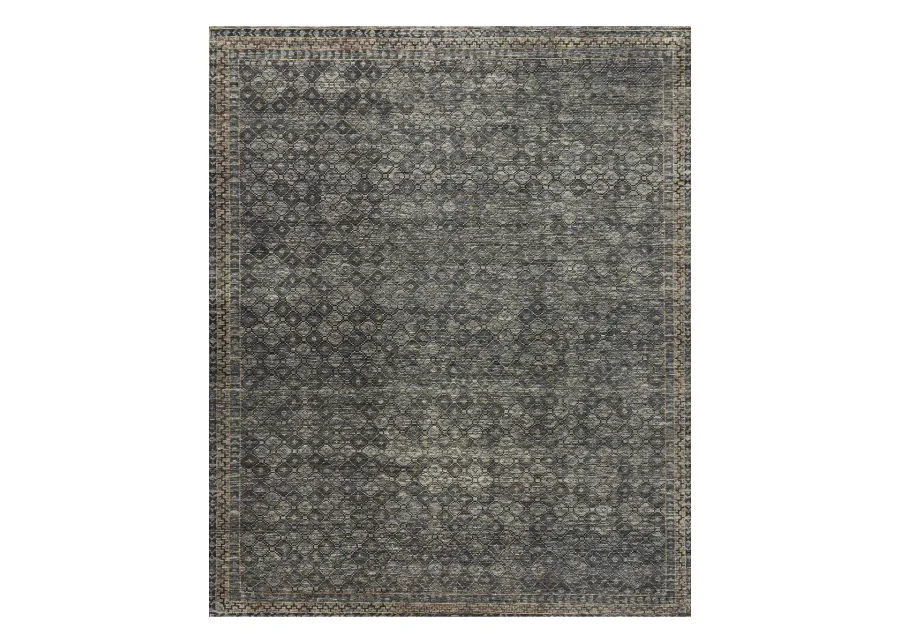 Amara AMM01 Ink/Turquoise 6' x 9' Rug