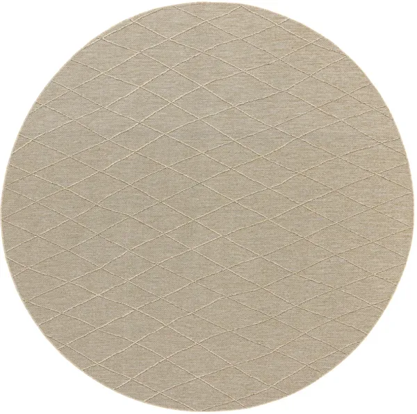 Washable Solutions WSL01 Natural 8' x Round Rug