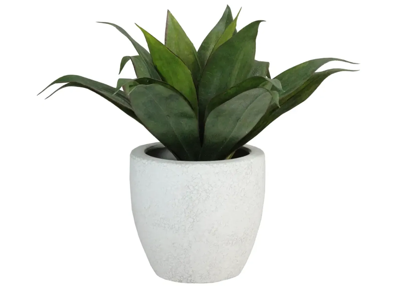 13" Potted Artificial Green Agave Plant