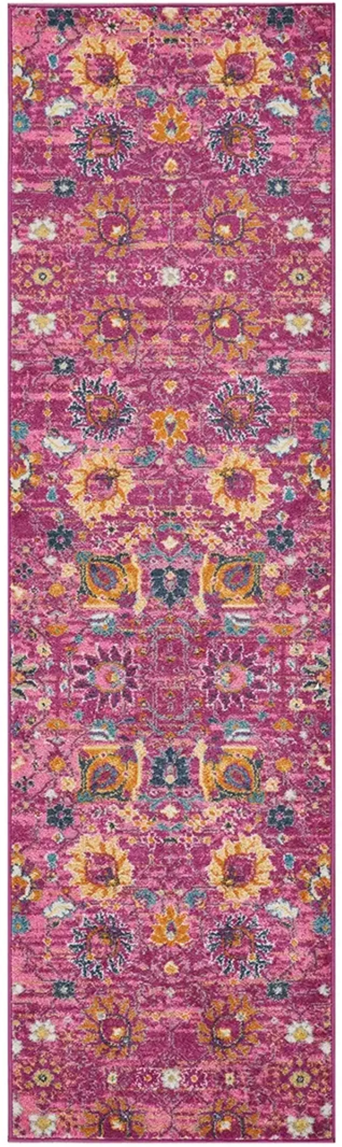 Passion PSN01 Fuchsia 2'2" x 10' Rug