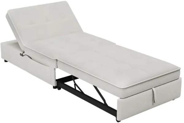 Merax Folding Ottoman Bed  Sofa Bed  with USB