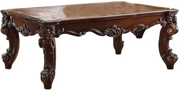 Wood Coffee Table in Cherry Brown-Benzara