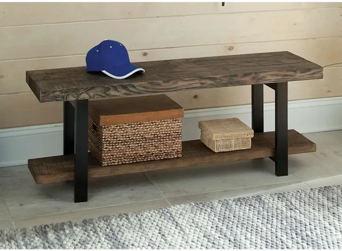 Modern Industrial Accent Bench – Stylish Seating for Entryway or Bedroom