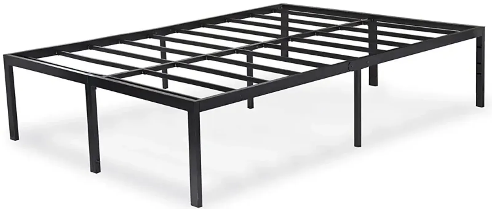 Hivvago Full 18-inch High Rise Heavy Duty Black Metal Platform Bed Frame