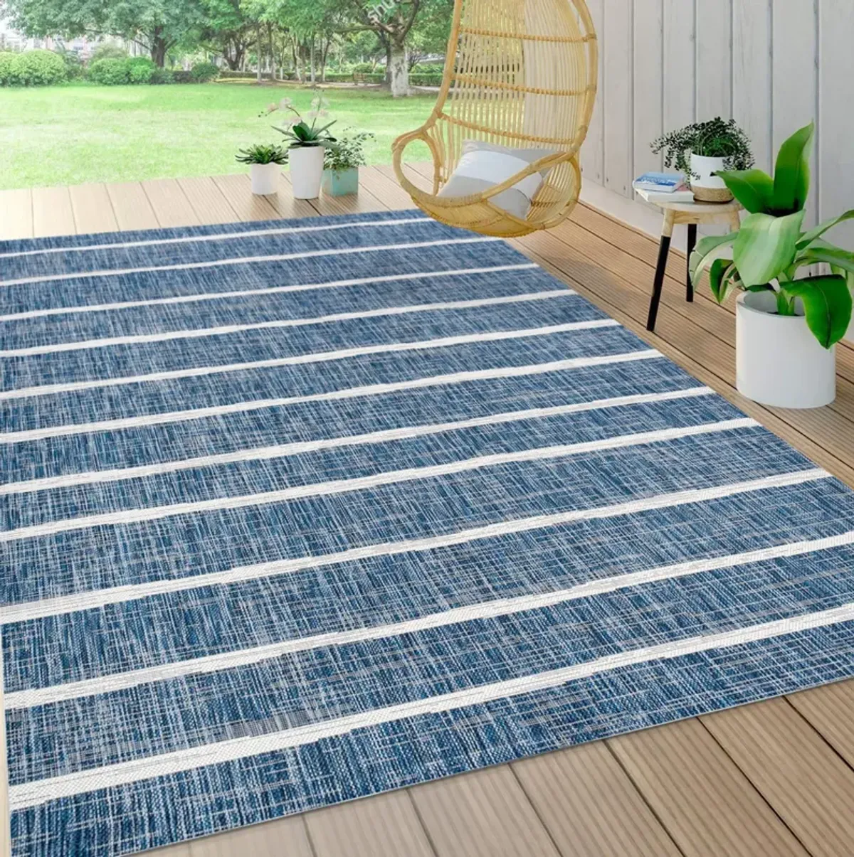 Colonia Berber Stripe Indoor/Outdoor Area Rug