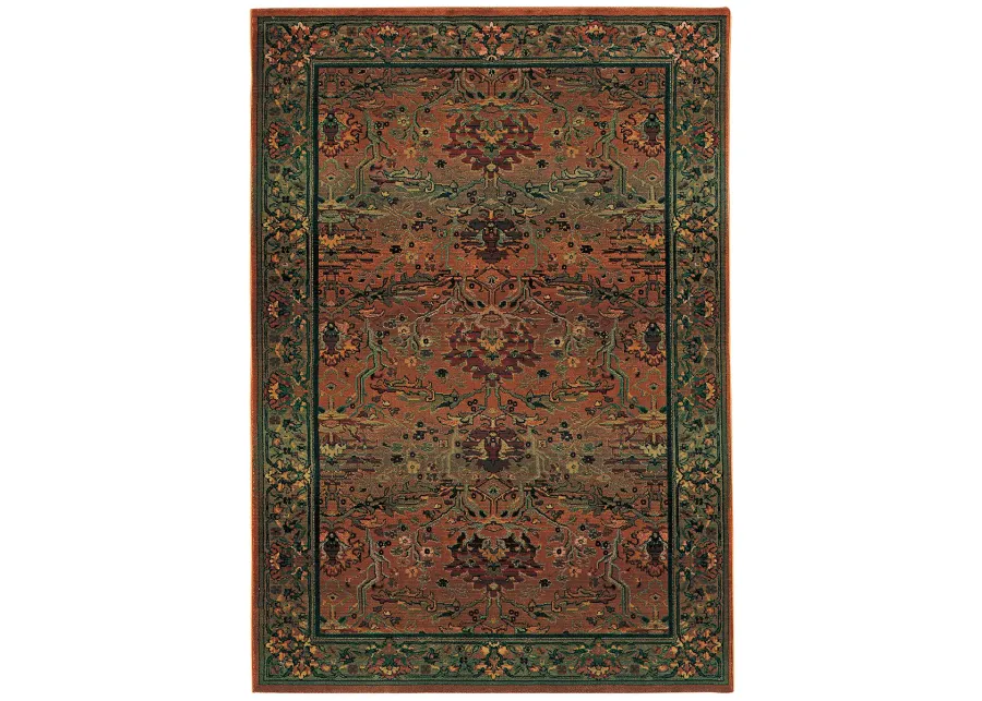 Kharma 2'3" x 4'5" Green Rug