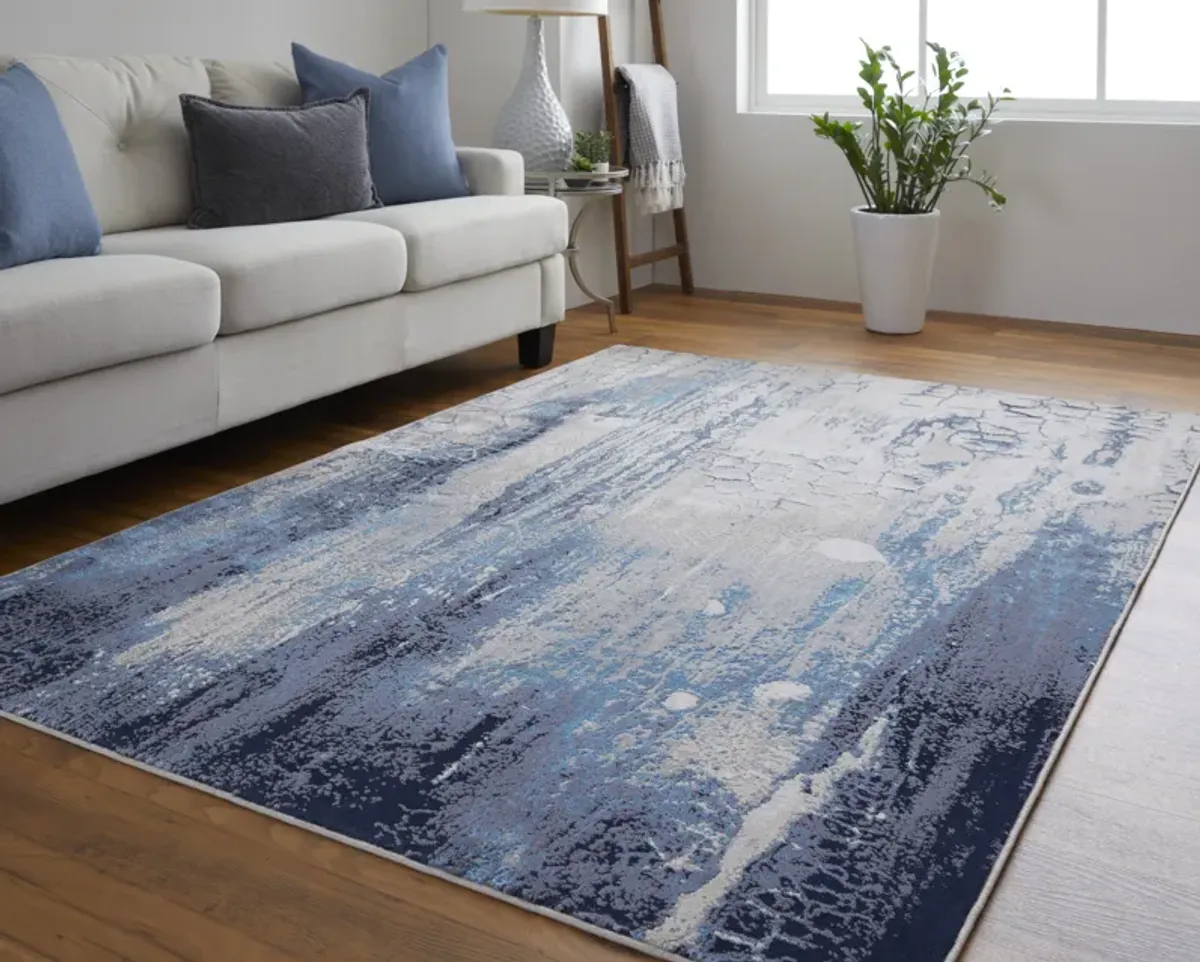 Indio 39H2F Ivory/Blue/Black 6'7" x 9'6" Rug