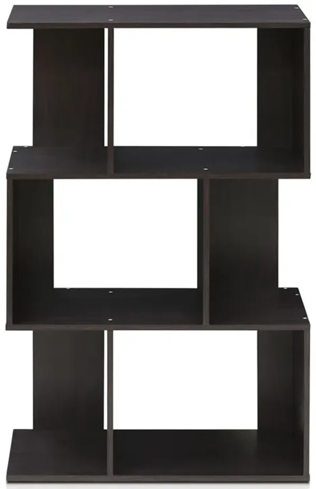 Furinno Simply Modern Open 3-Tier Open Book Shelf, Espresso