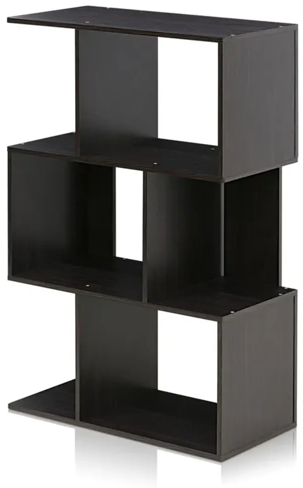 Furinno Simply Modern Open 3-Tier Open Book Shelf, Espresso