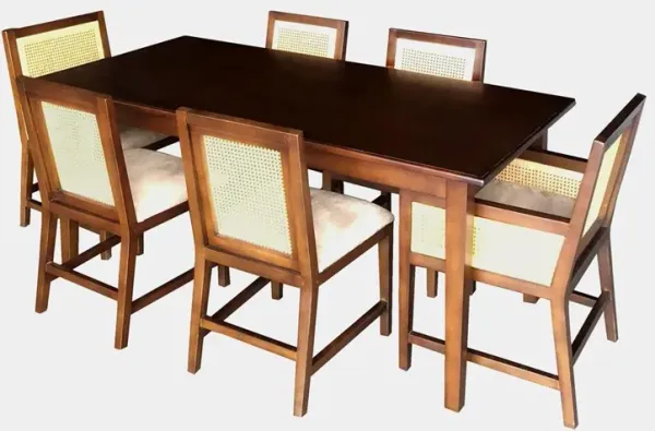 French Rect 7pc Dining Set