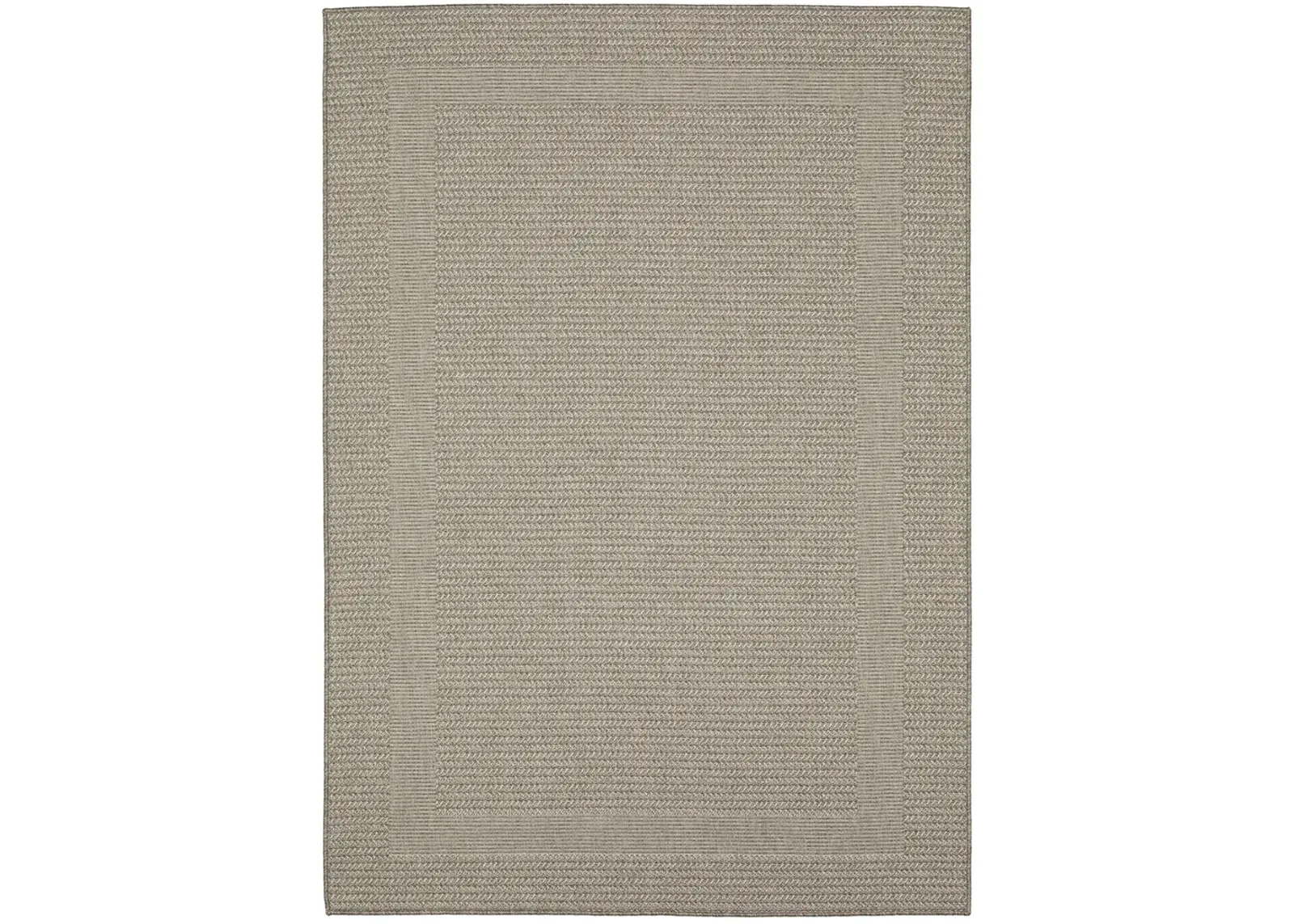 Caicos 6'7" x 9'2" Grey Rug