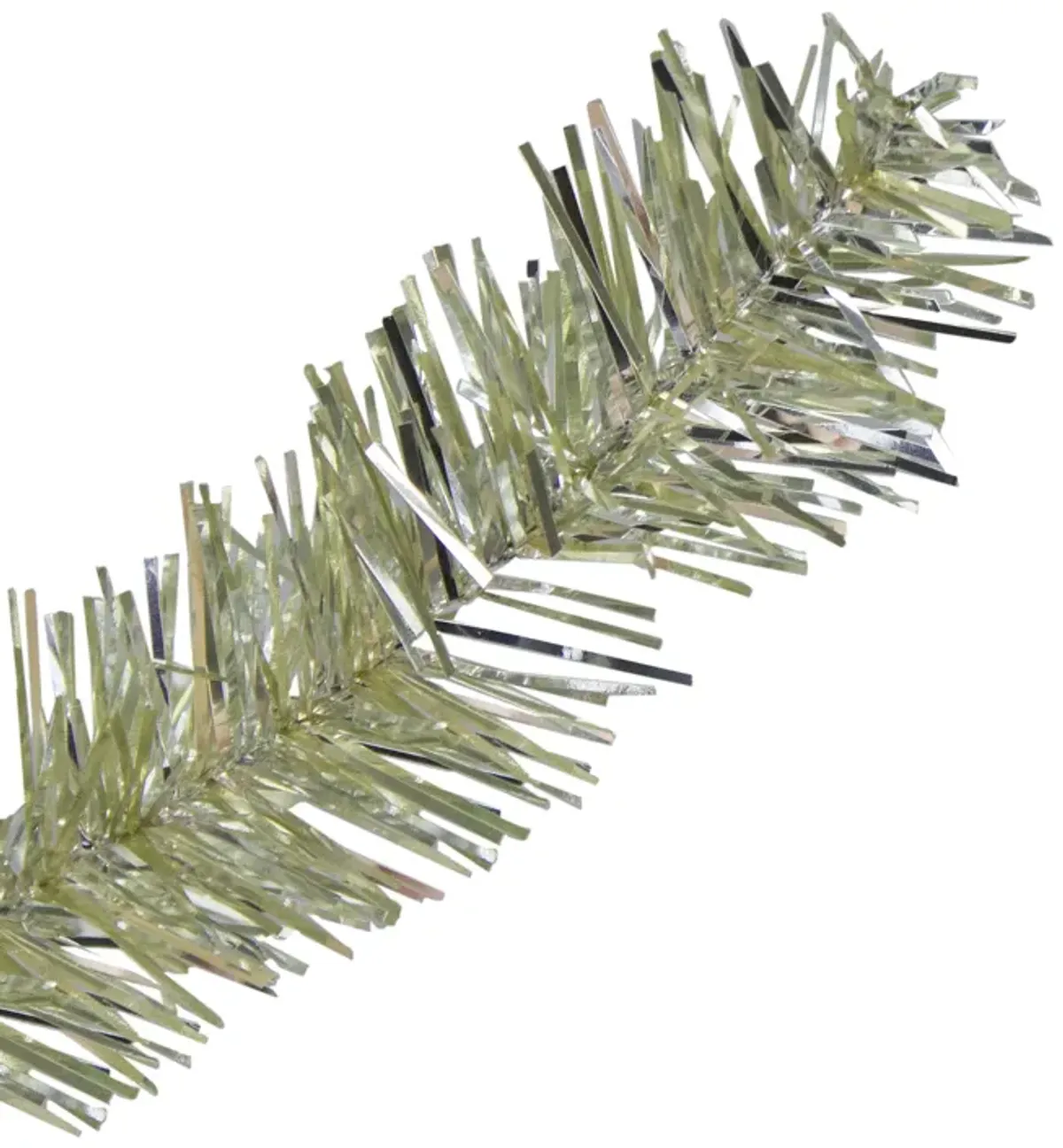 4.5' Soft Metallic Champagne Artificial Tinsel Christmas Tree - Clear Lights