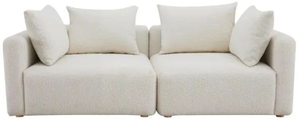 Hangover Boucle Cream Loveseat