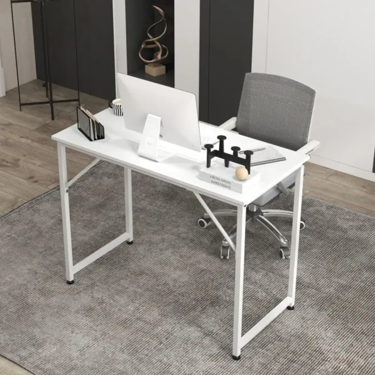 L Shaped Computer Desk and Writing Workstation for Home and Office