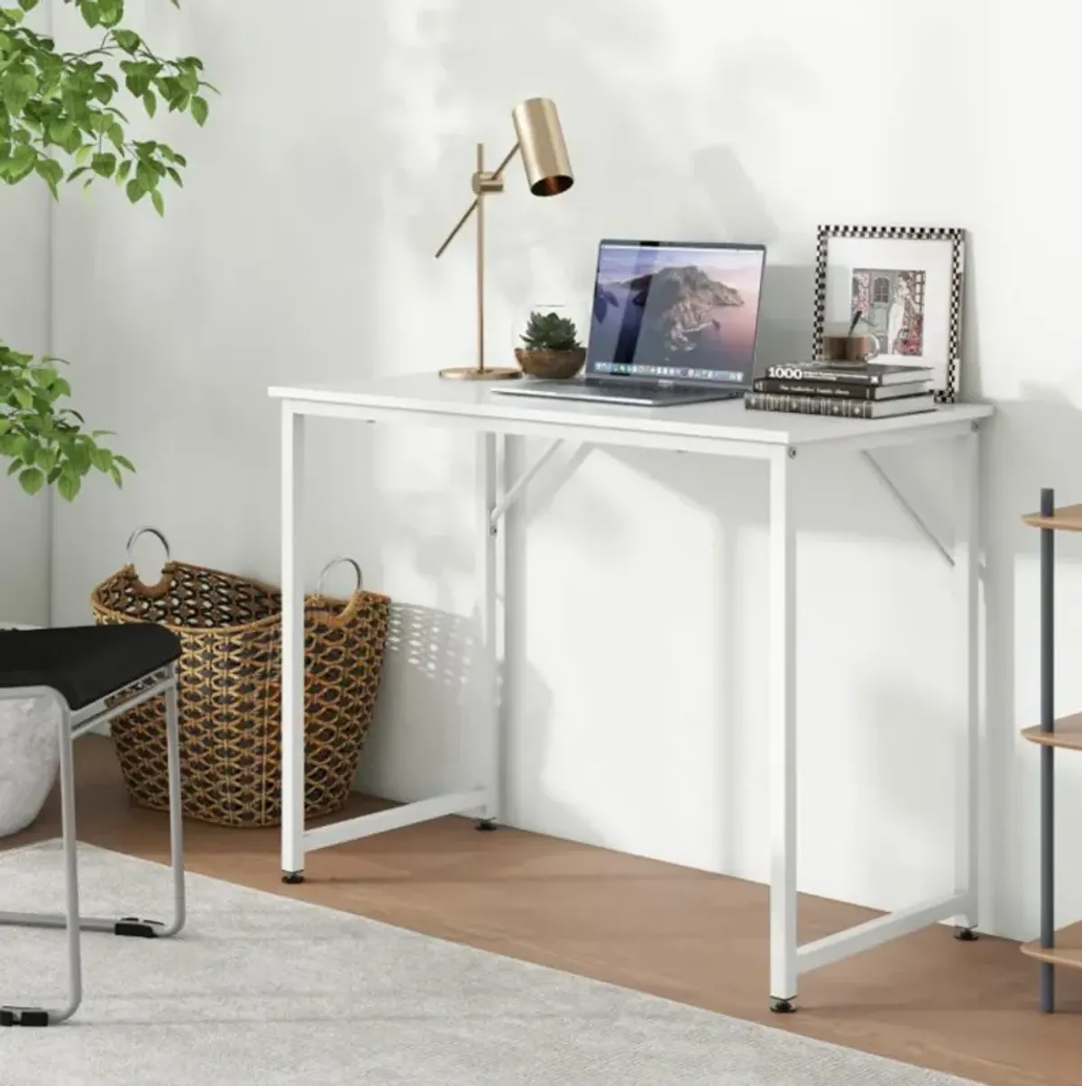 L Shaped Computer Desk and Writing Workstation for Home and Office