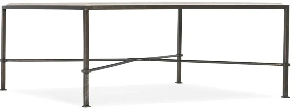 Marble & Metal Cocktail Table