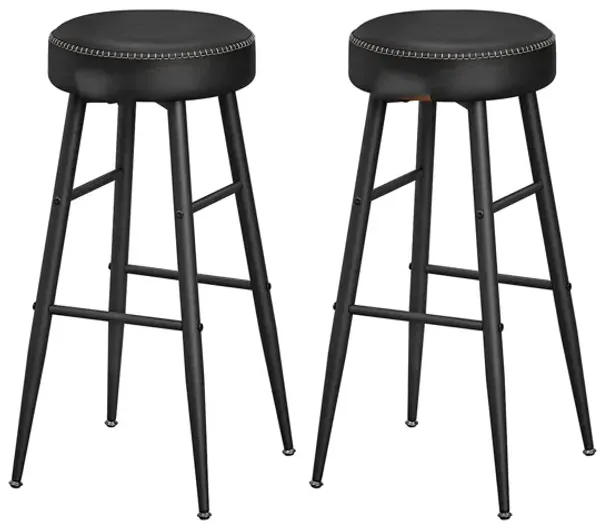 Set of 2 Bar Stools – Sleek and Comfortable Seating for Home Bar or Kitchen Island