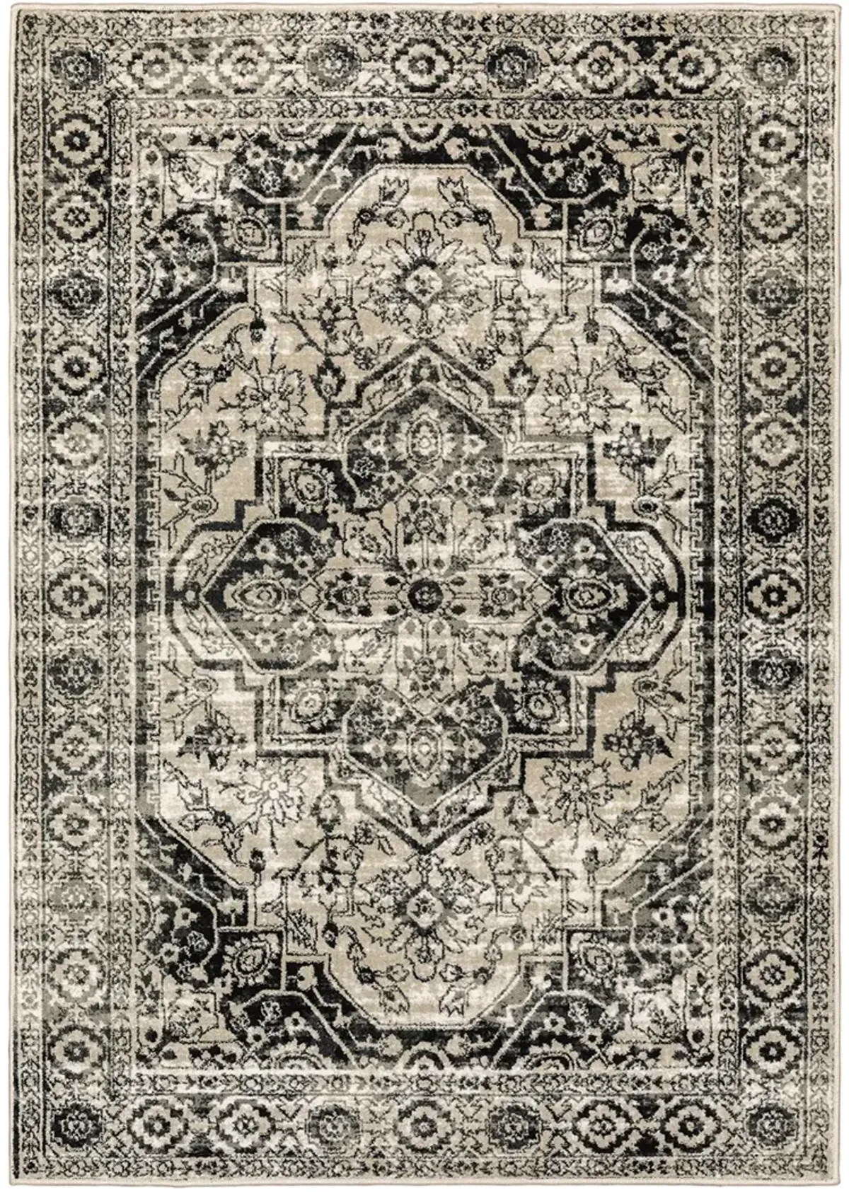 Georgia 3'10" x 5'5" Grey Rug