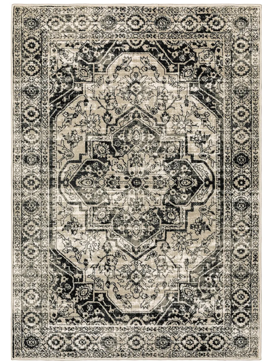 Georgia 3'10" x 5'5" Grey Rug